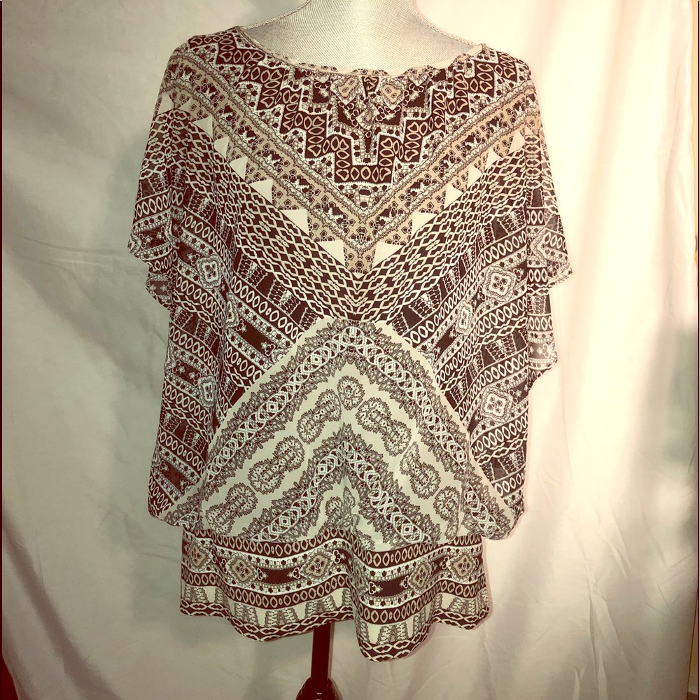 Stylish Open Sleeve Lined Blouse